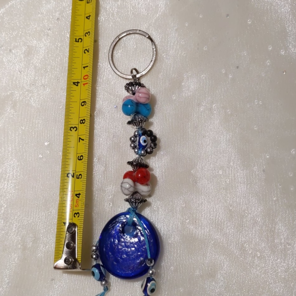 Evil eye beaded Greek keychain - Picture 5 of 5